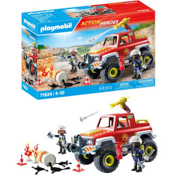 Playmobil Action Heroes Camión de Bomberos 71824