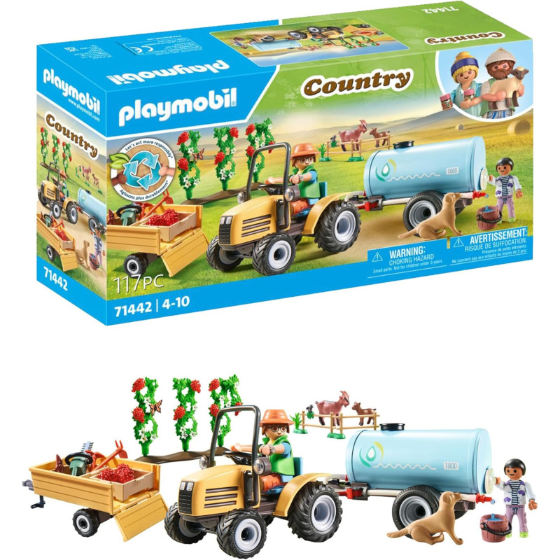 Playmobil Country Tractor Tráiler y Cisterna 71442