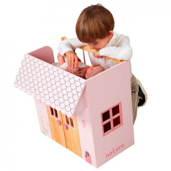 Cama Casita de Muñecas Nature Rosa Arias 50X39X50