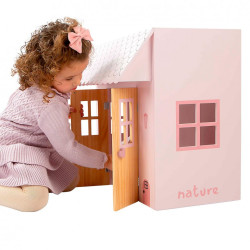Cama Casita de Muñecas Nature Rosa Arias 50X39X50