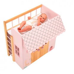 Cama Casita de Muñecas Nature Rosa Arias 50X39X50