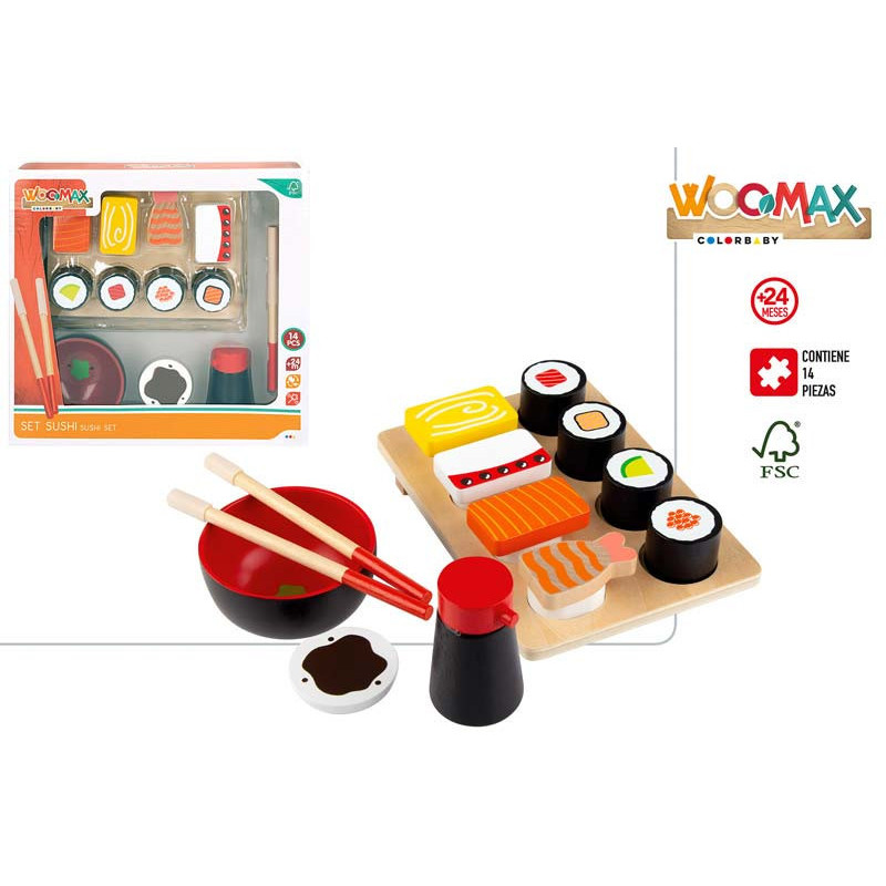 Woomax- Set Sushi Madera