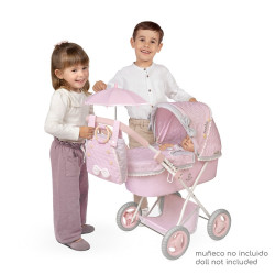 Carro de Muñecas Sophie Plegable con Sombrilla DeCuevas