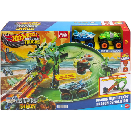 Monster Trucks Sharks vs. Dinos – Destrucción del Dragón