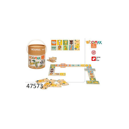 Woomax - Domino Animales Madera