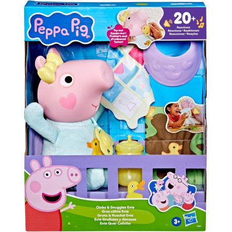 Peppa Pig Evi Gruñidos y Abrazos Muñeca Interactiva