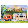 Bluey Coche Familiar + Caravana