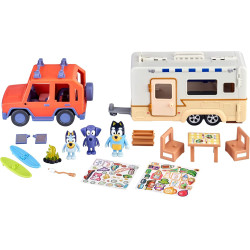 Bluey Coche Familiar + Caravana