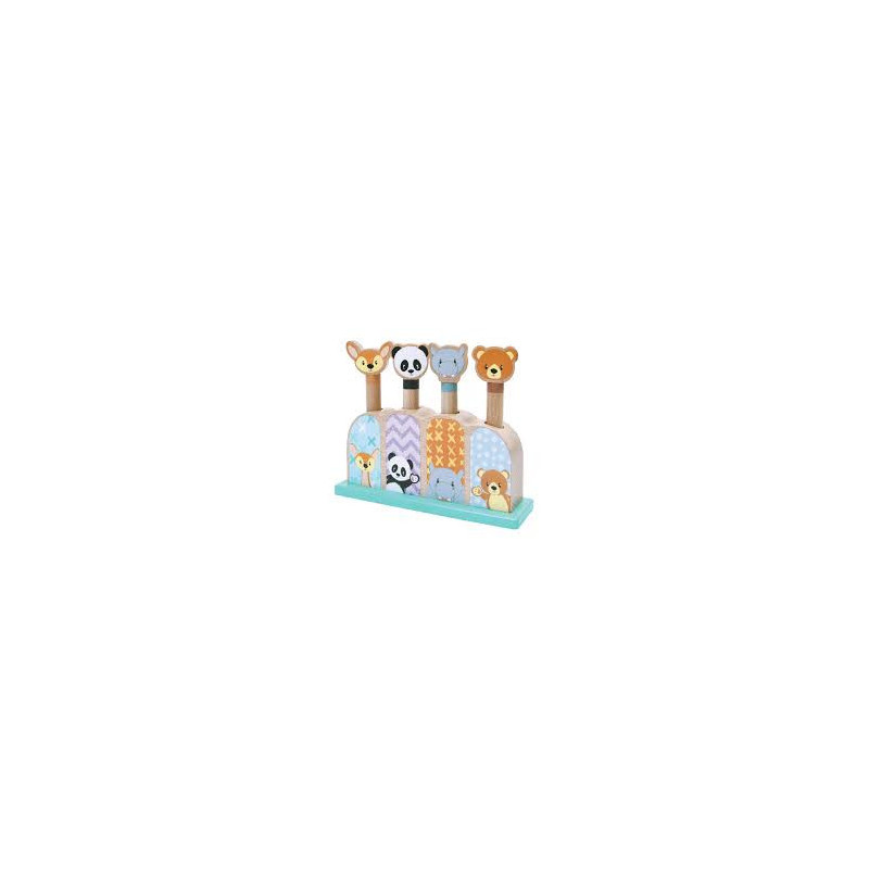 Woomax- Pop Up Animales Madera