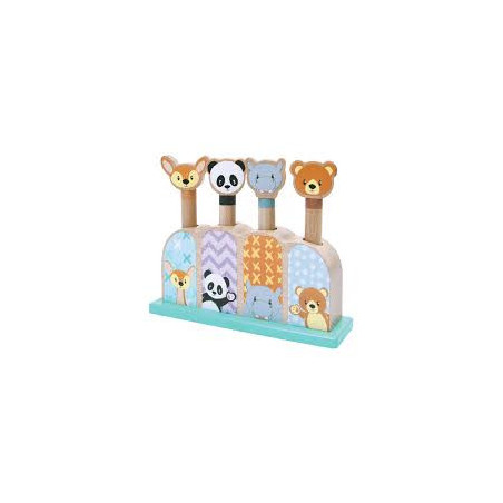 Woomax- Pop Up Animales Madera