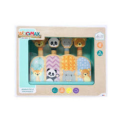 Woomax- Pop Up Animales Madera