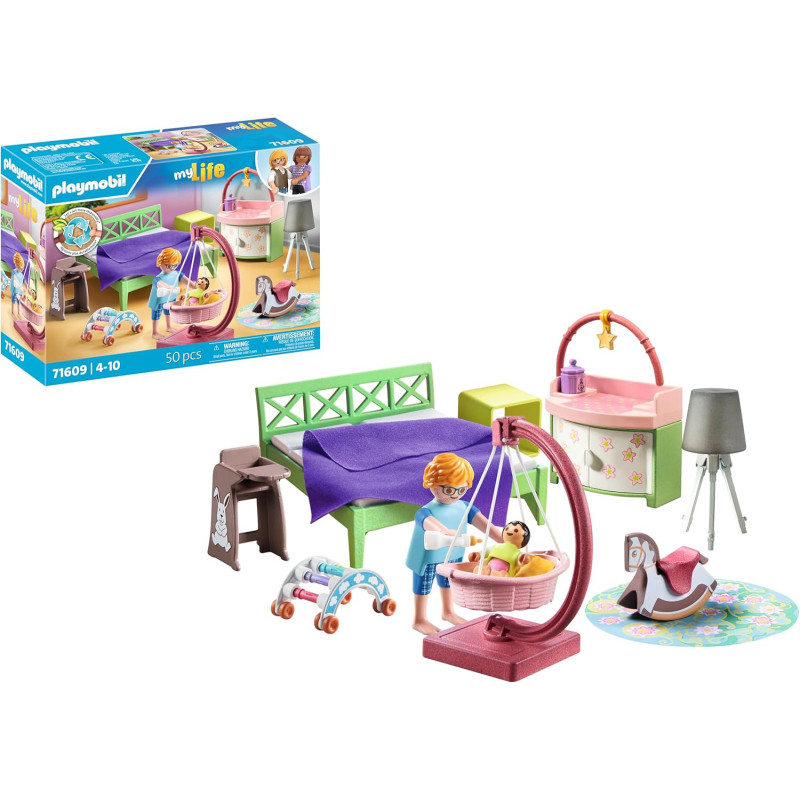 Playmobil 71609 Dormitorio con Zona de Juegos Bebe