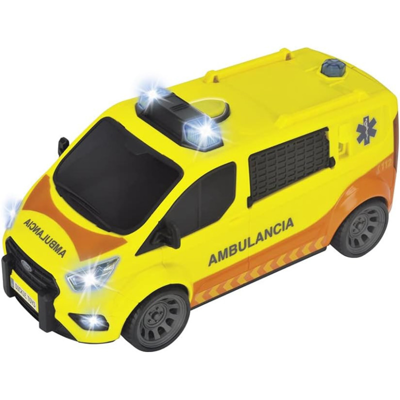 Ambulancia Sos 28cm Con Luz Y Sonidos Dickie