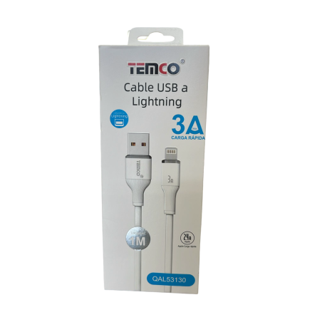 TEMCO - Cable USB a Lightning 3A  1metro