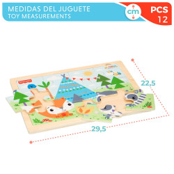 Woomax- Puzzle Madera Selva