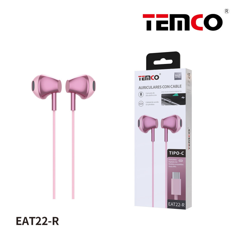 Auriculares Tipo C Gris EAT22-R