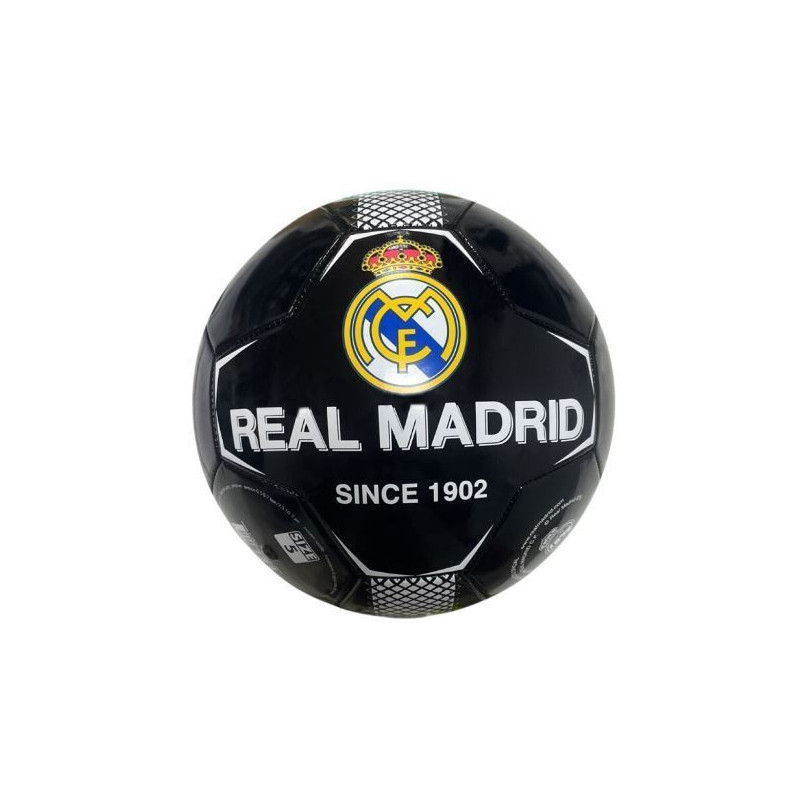 Balon Real Madrid 1902 Negro Oficial Talla 5