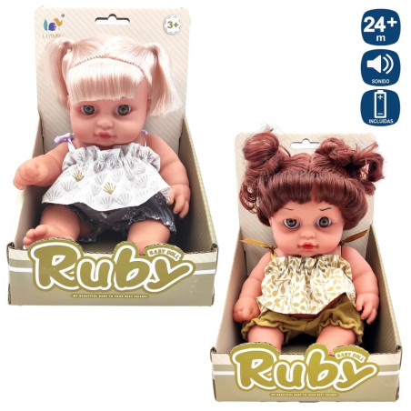 Muñeca con 12 Sonidos 25 cm