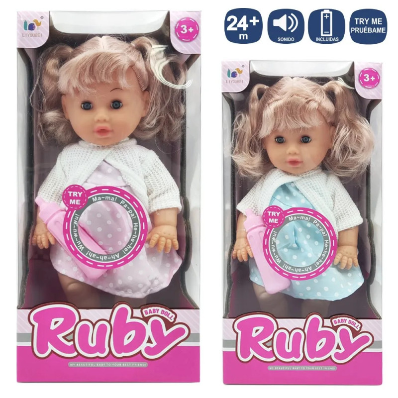 Muñeca con 12 Sonidos 30 cm