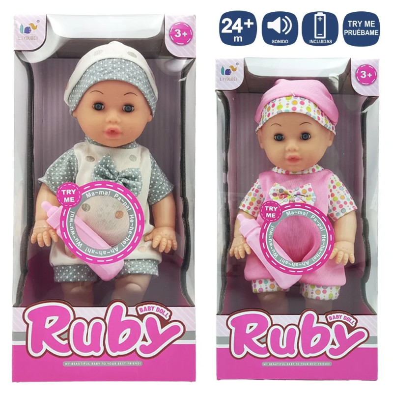 Bebe con 12 Sonidos 30 cm