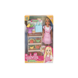 Isabella - Muñeca c/Accesorios Supermercado 30 cm