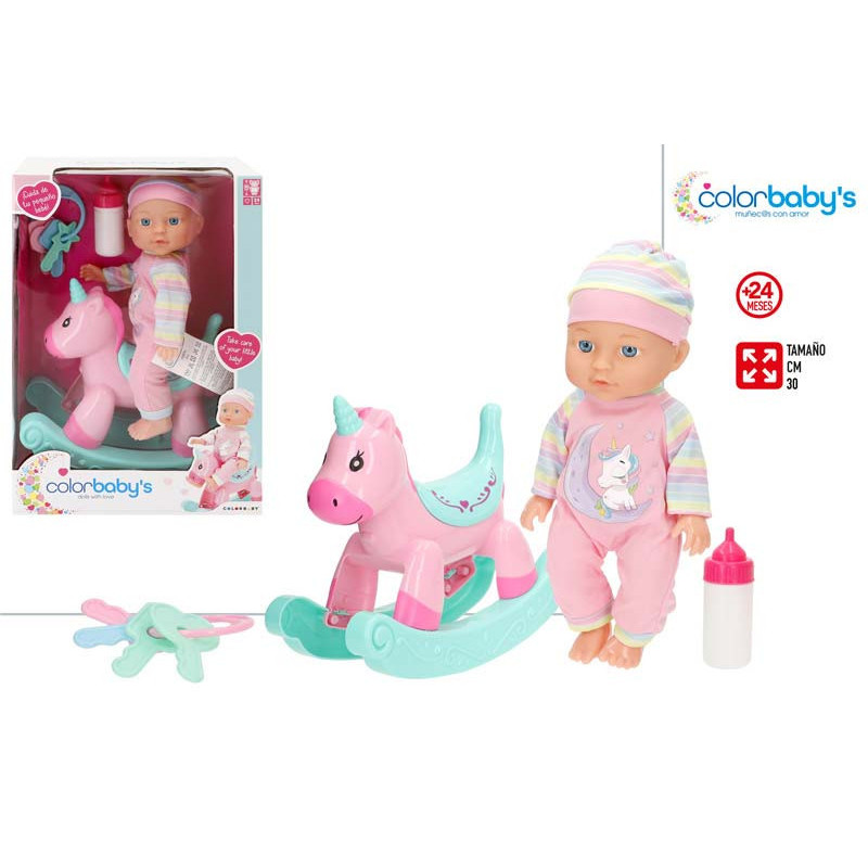 Colorbaby's - Bebe c/Accesorios y Balancin