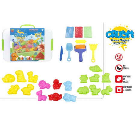 Color Sand - Maletin Arena Mágica Figuras Animales c/Accesorios