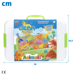 Color Sand - Maletin Arena Mágica Figuras Animales c/Accesorios
