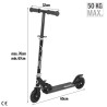 Patinete Scooter Plegable 2 ruedas Negro