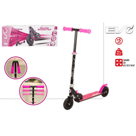 Patinete Scooter Plegable 2 ruedas Rosa