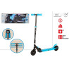 Patinete Scooter Plegable 2 ruedas Azul c/Luces