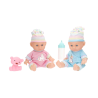 Colorbaby's - Pack 2 Bebes c/Accesorios 20 cm