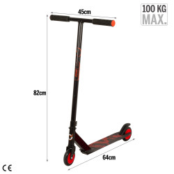 Patinete Scooter Salto 2 Ruedas Rojo 82 cm