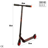 Patinete Scooter Salto 2 Ruedas Rojo 82 cm