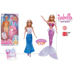 Isabella - Muñeca Sirena y Vestido 30 cm