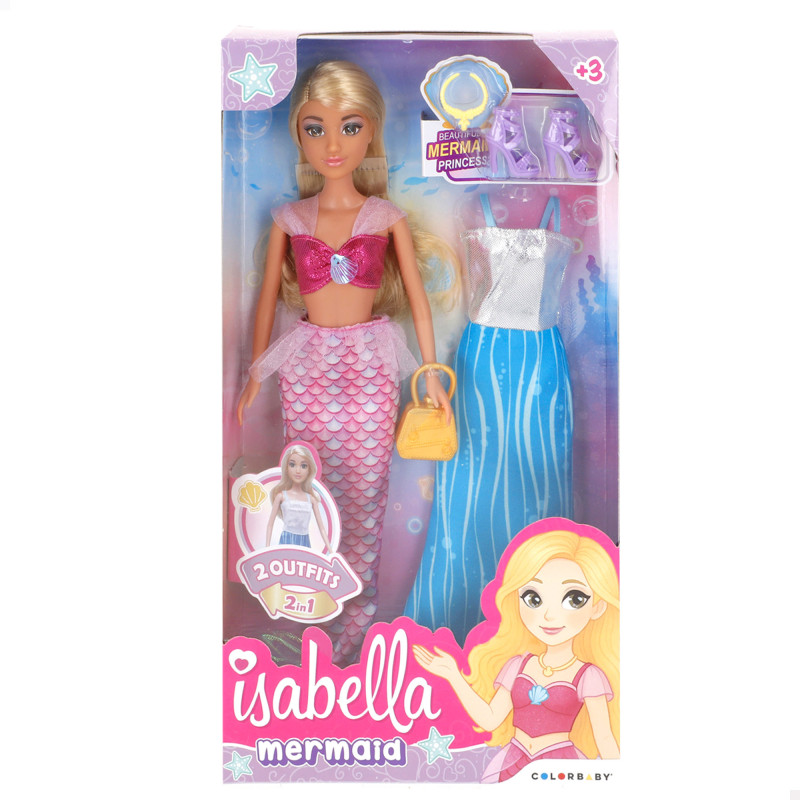 Isabella - Muñeca Sirena y Vestido 30 cm