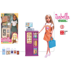 Isabella - Muñeca 30 cm c/Accesorios Supermercado