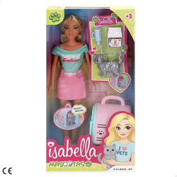 Isabella Mascotas - Muñeca 30 cm Gato c/Accesorios
