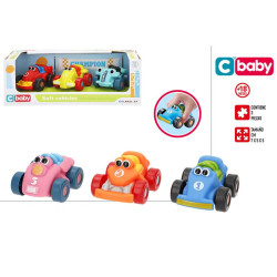 C'Baby - Pack 3 Vehículos Blanditos