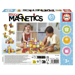 Educa Magnetics 61 Piezas de Bloques Magnéticos 3D
