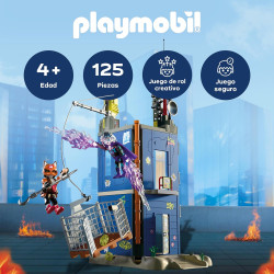 Playmobil 72022 Duelo en la Torre del Héroe Kronar vs Blazetail