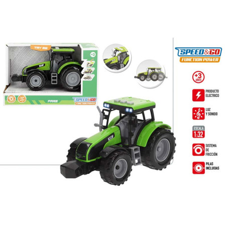 Speed&Go - Tractor Fricción 1:32 Luz&Sonido