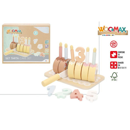Woomax - Set Tarta de Madera