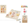 Woomax - Puzzle Madera Helados 9 pcs