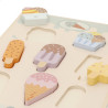 Woomax - Puzzle Madera Helados 9 pcs