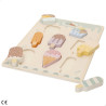 Woomax - Puzzle Madera Helados 9 pcs