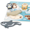 Woomax Zookabee - Puzzle Animales Polares 7 Figuras