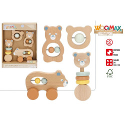 Woomax - Set Sonajeros de Madera