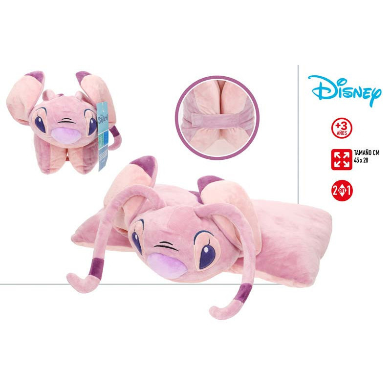Lilo&Stitch - Almohada Peluche 2 en 1 Angel