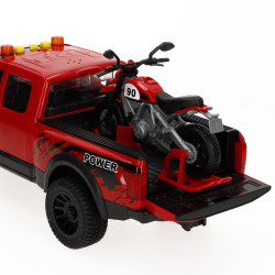 Speed&Go - Coche Policia Fric Pick Up 1:12 c/Moto Luz&Sonido